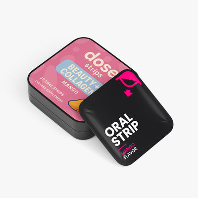 dose beauty + collagen strip.