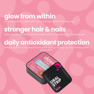 dose beauty + collagen strip.