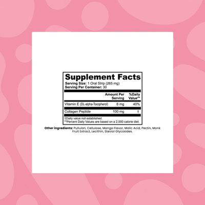 dose beauty + collagen strip.