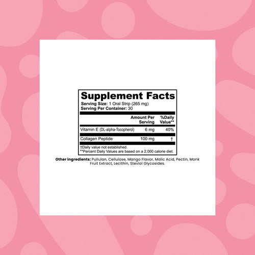 dose beauty + collagen strip.